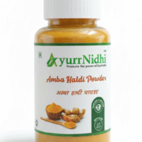 Pure amba haldi herbal powder by AyurrNidhi for skin healing and natural detox.