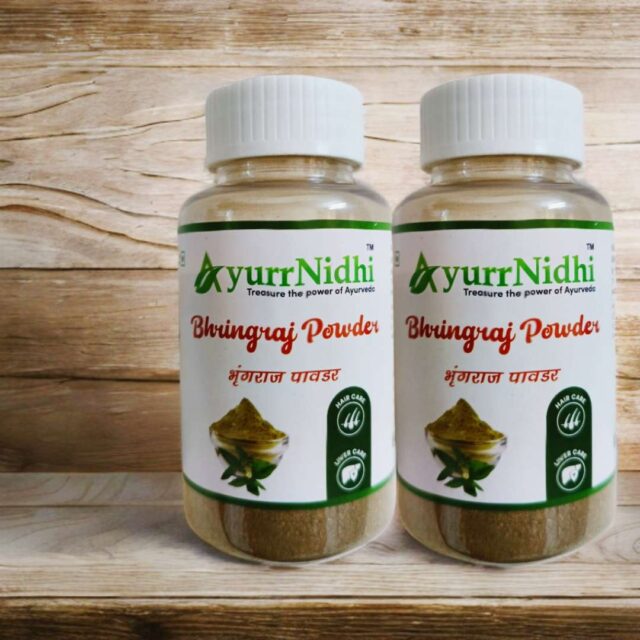 AyurrNidhi Bhringraj Powder for hair growth, strong roots, and healthy scalp. AyurrNidhi Bhringraj Powder for hair growth, strong roots, and healthy scalp.