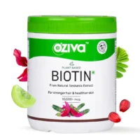 OZiva Biotin 10,000+ mcg, 250 Gms