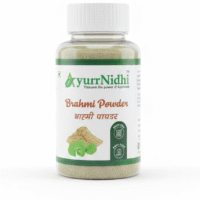 AyurrNidhi Brahmi Powder made from pure brahmi for memory, focus, and brain health.