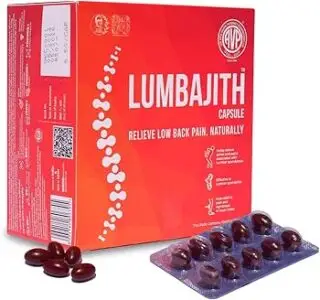 AVP Lumbajith Capsules Ayurvedic medicine for back pain, sciatica and lumbar wellness