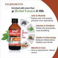 Jufex Forte Syrup by AVP for cough support, sore throat comfort and respiratory wellness